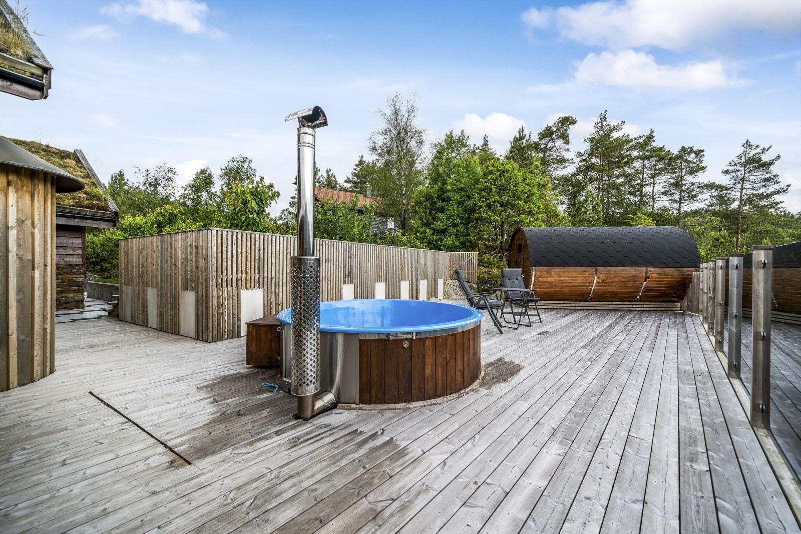 Boblebad og badstue - eksklusive detaljer. Galleribilde