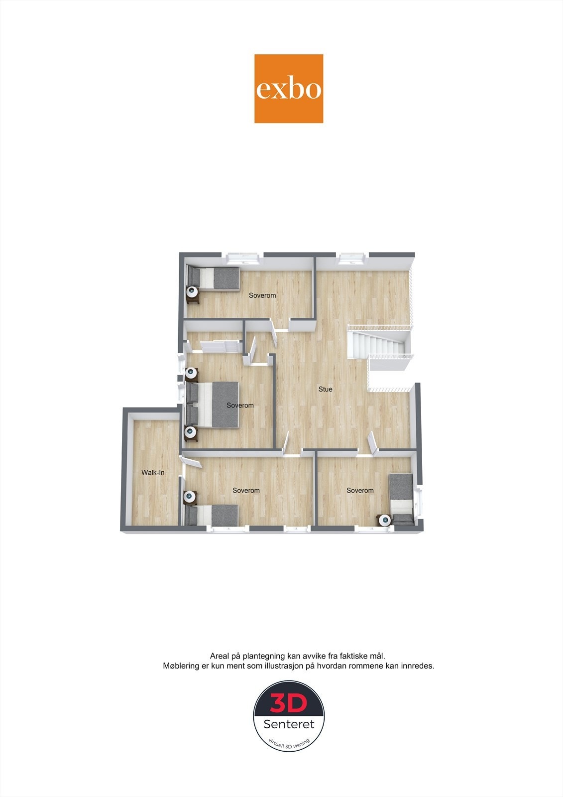 Plantegning - Overetasje Galleribilde