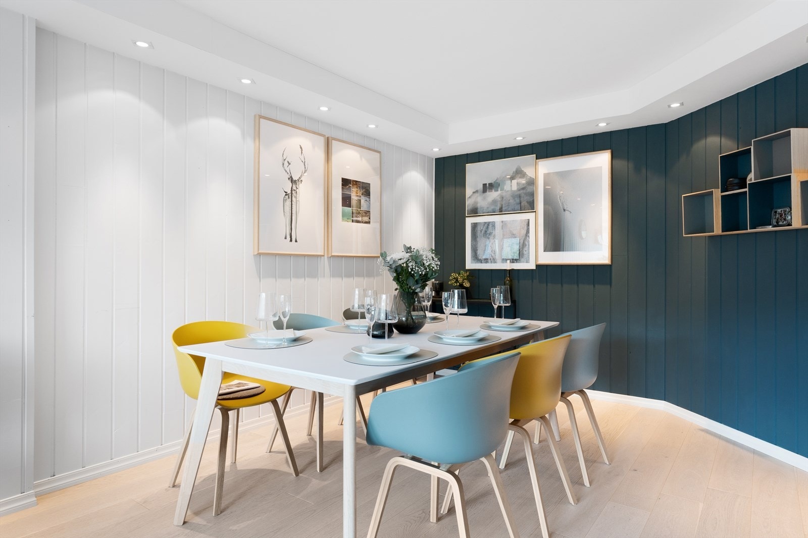Her kan du innrede med ønsket spisebord. Galleribilde