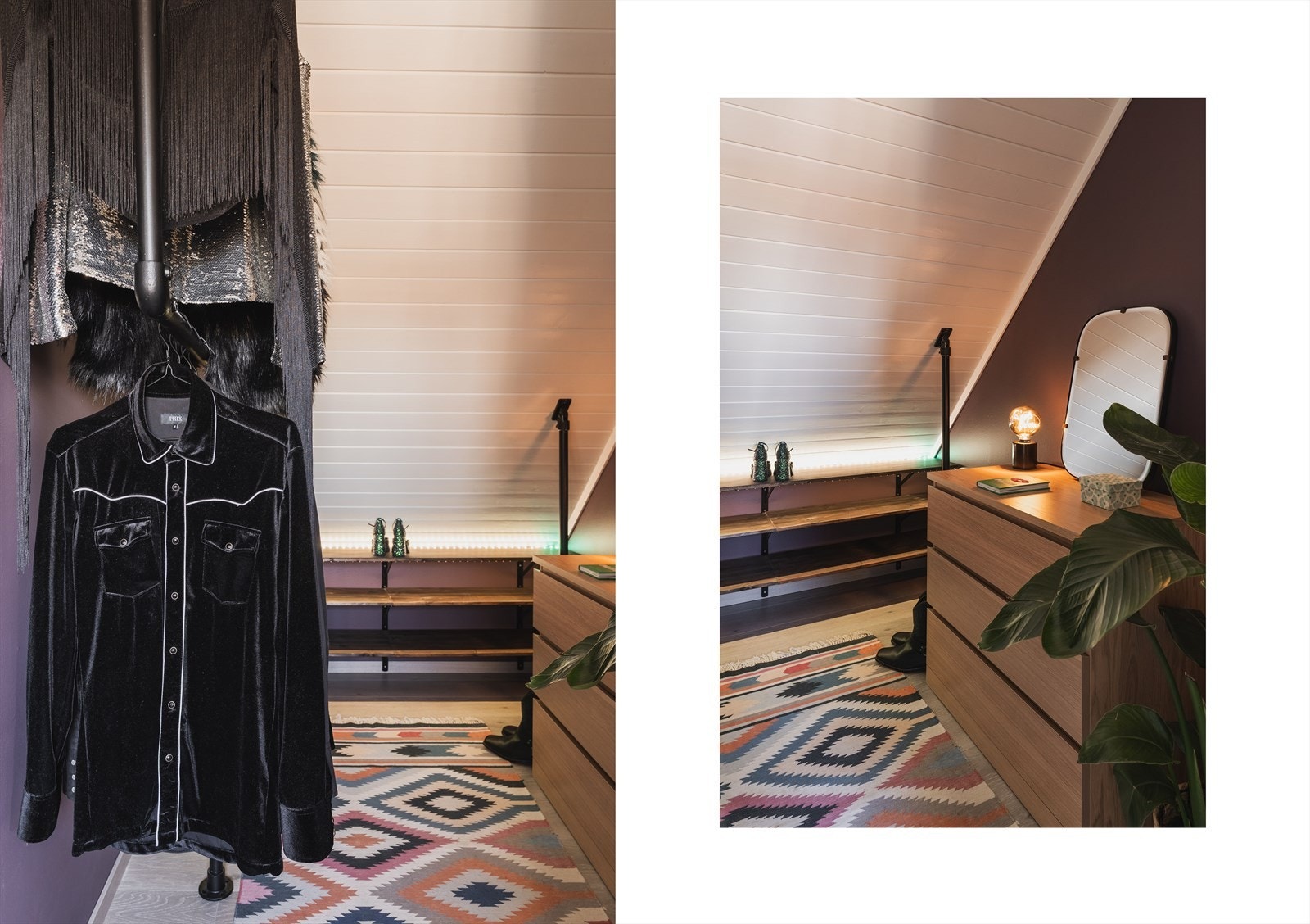 Walk in closet med adkomst fra disponibelt rom Galleribilde