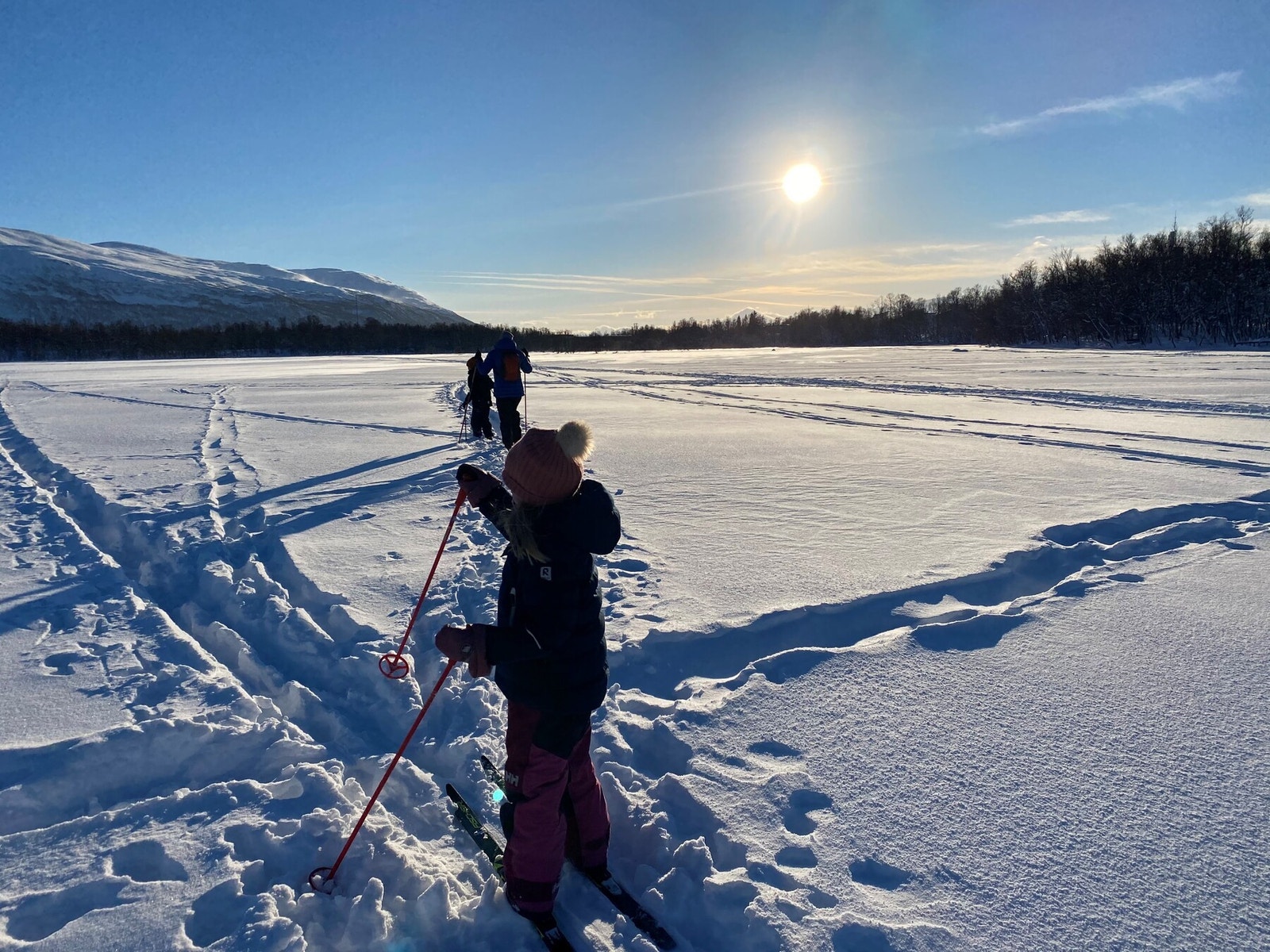 Flott vintervær på Prestvannet Galleribilde