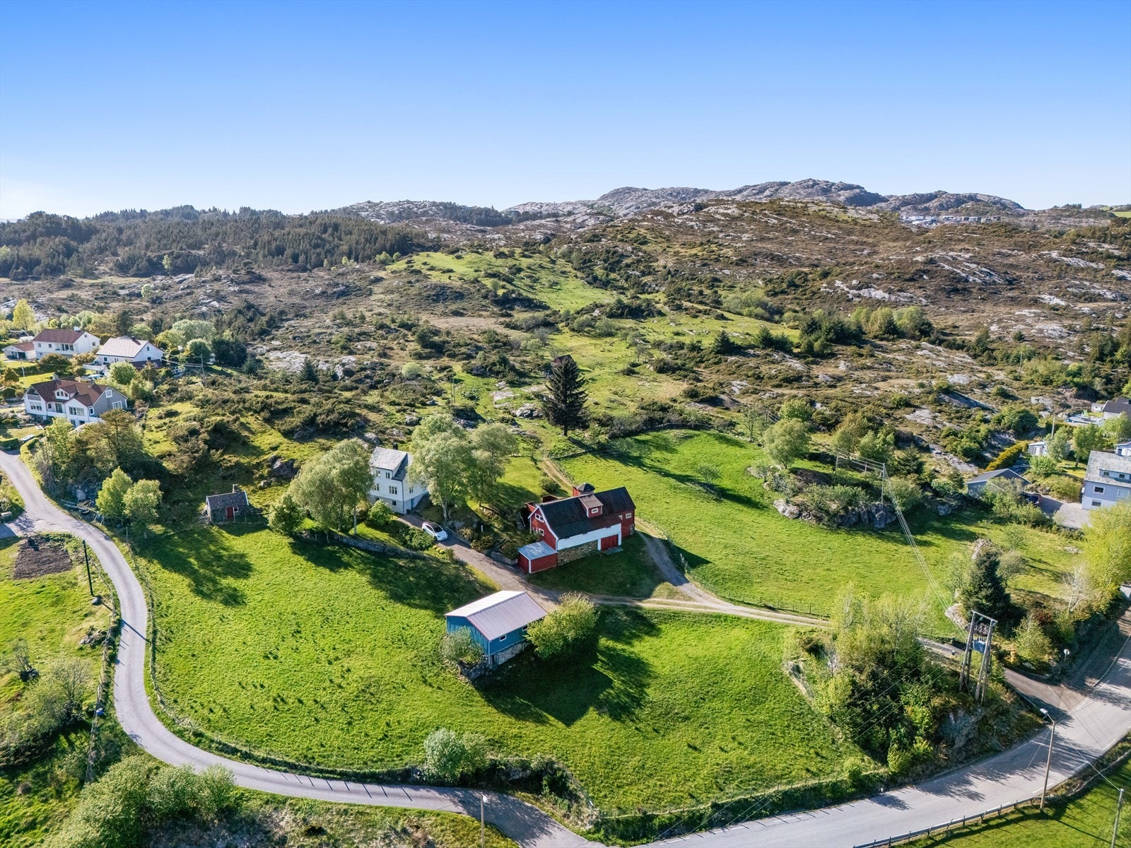 Områdebilde med drone. Galleribilde