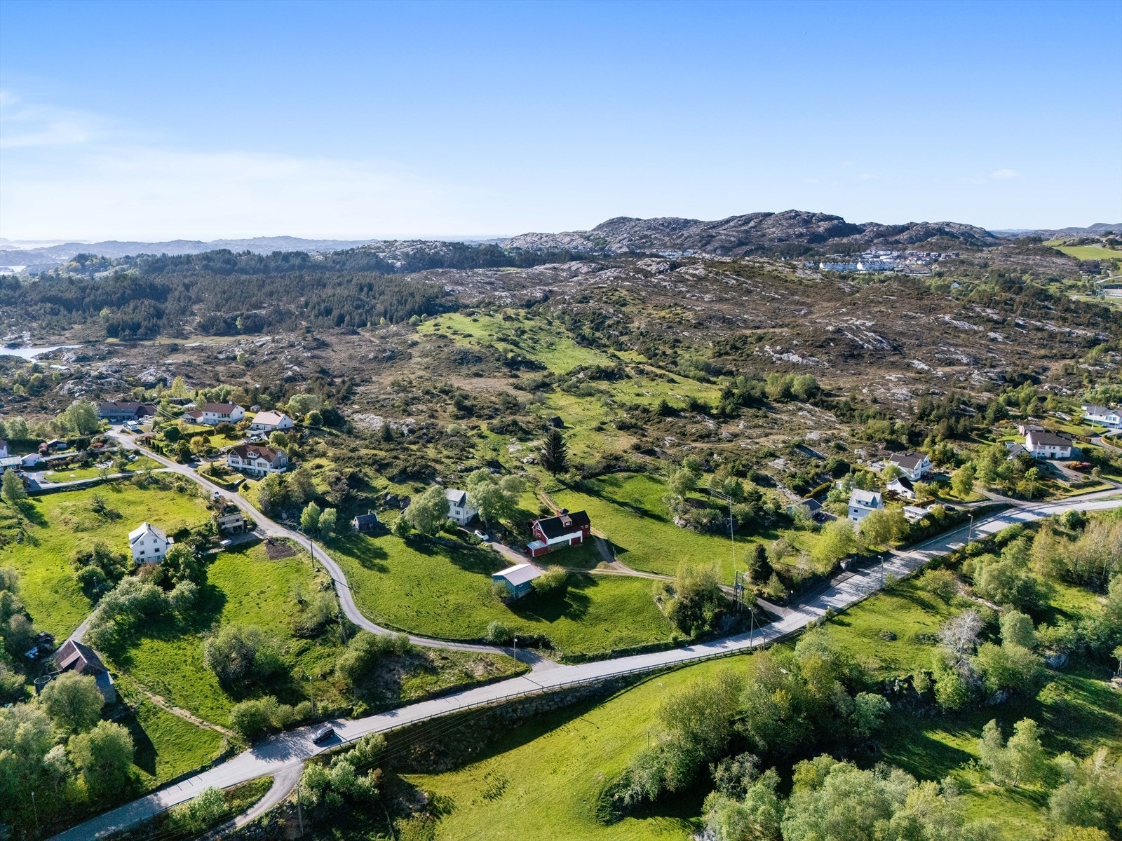 Områdebilde med drone. Galleribilde