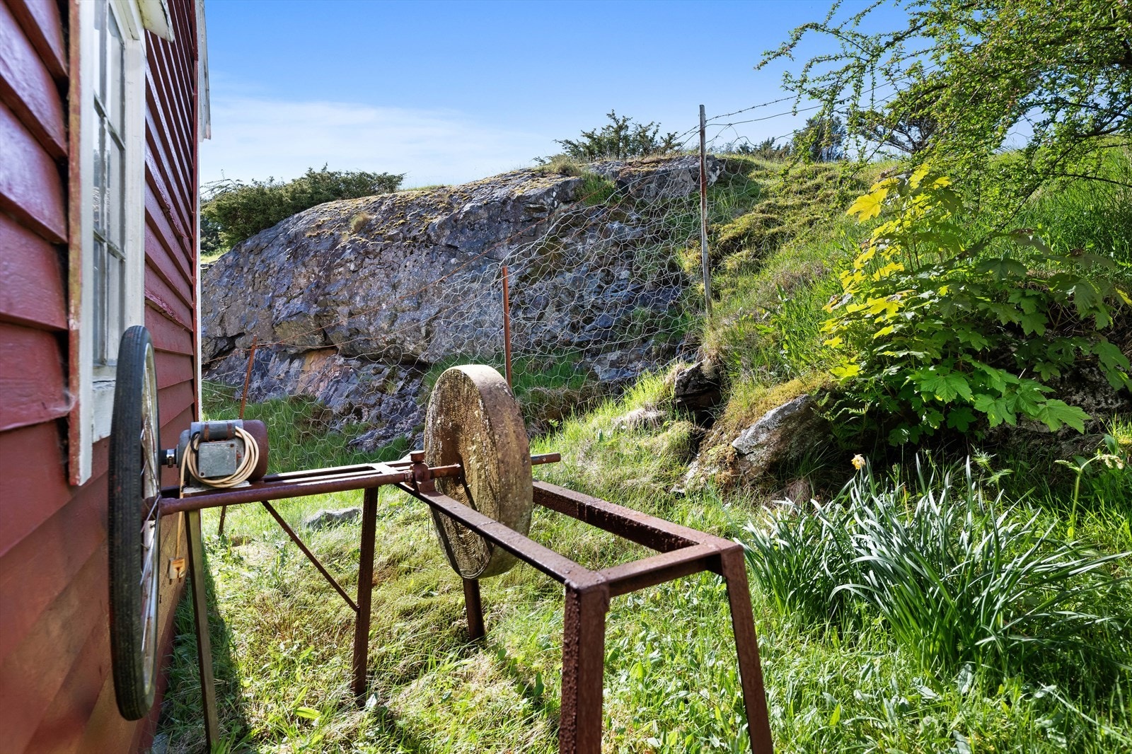 Detalj uteområde. Galleribilde