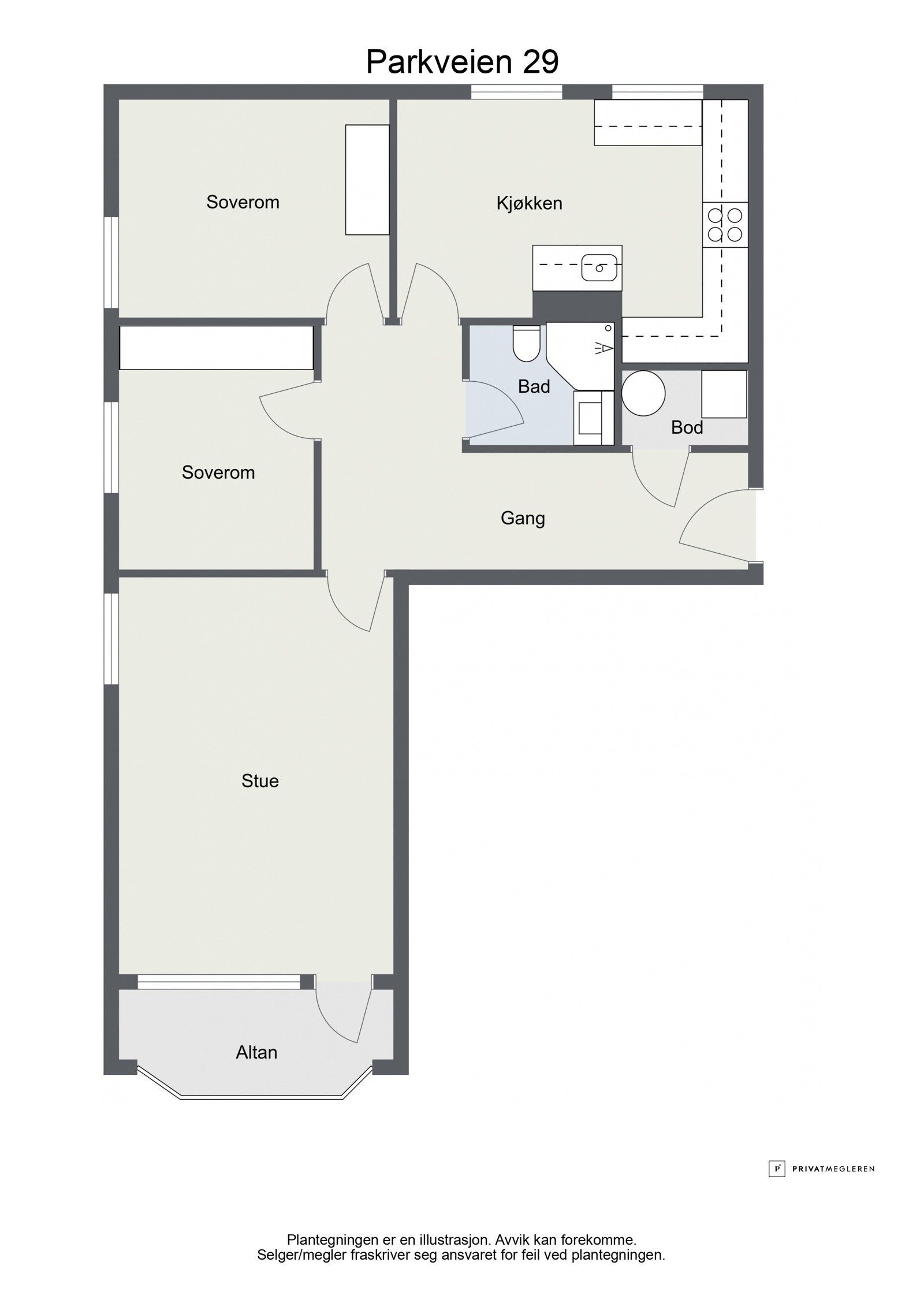 En gjennomtekt planløsning Galleribilde