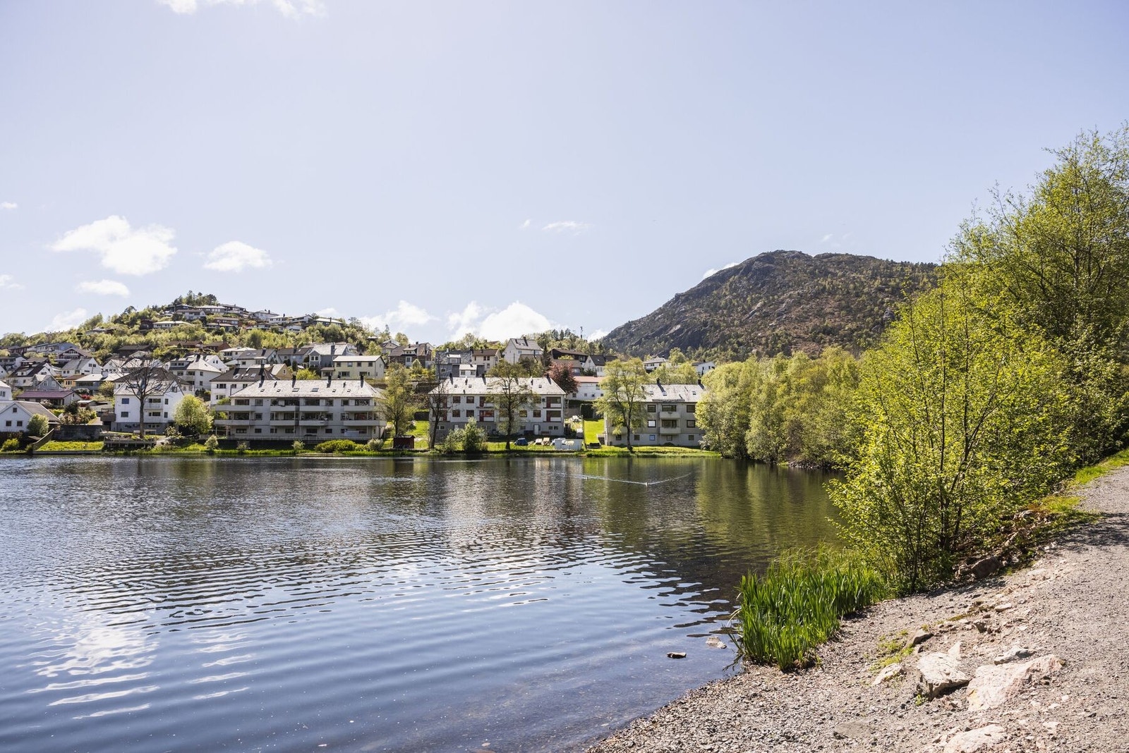 Området byr også på et flott turterreng ved Lyngbøvatnet. Her er det også bademuligheter på fine sommersdager. Galleribilde