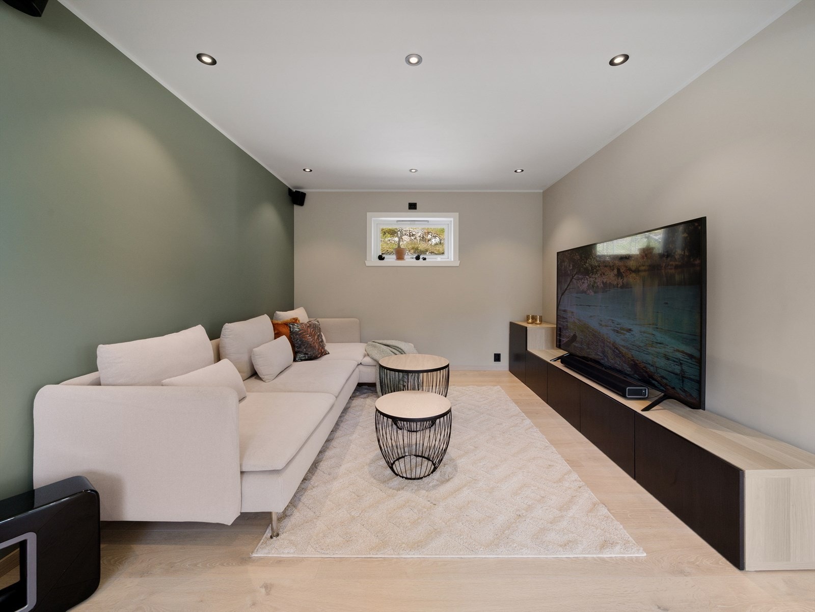 Her er det også laget til en egen krok for TV-stue. Galleribilde