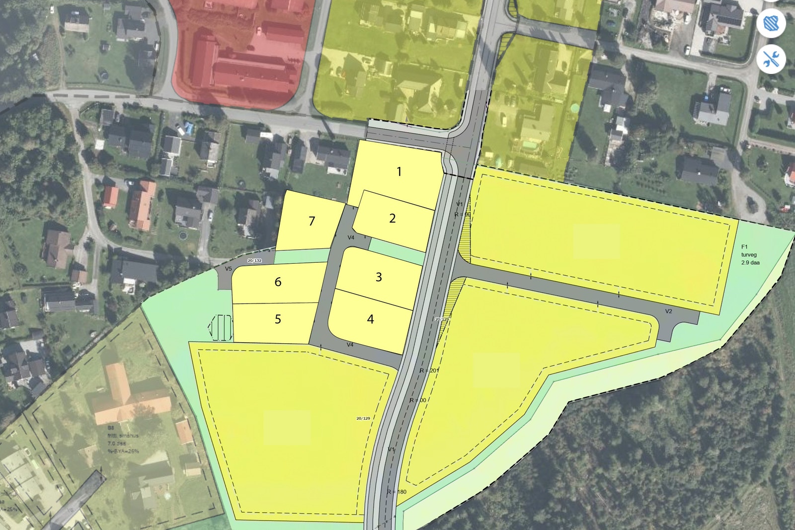 Tomtene 1 til 7 Galleribilde