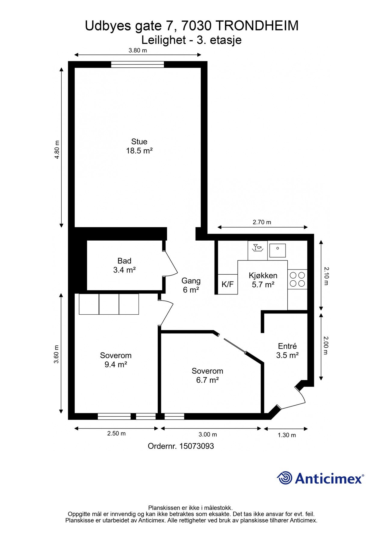 Plantegning 3.etasje. Galleribilde
