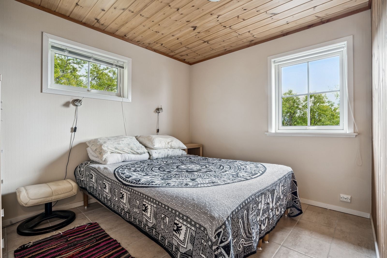 Grei størrelse på soverommene, dette er en innholdsrik fritidsbolig. Galleribilde