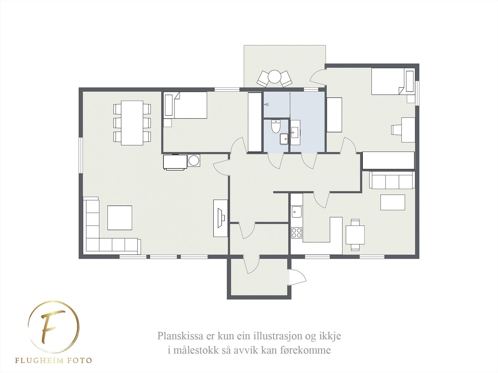 Planteikning Galleribilde