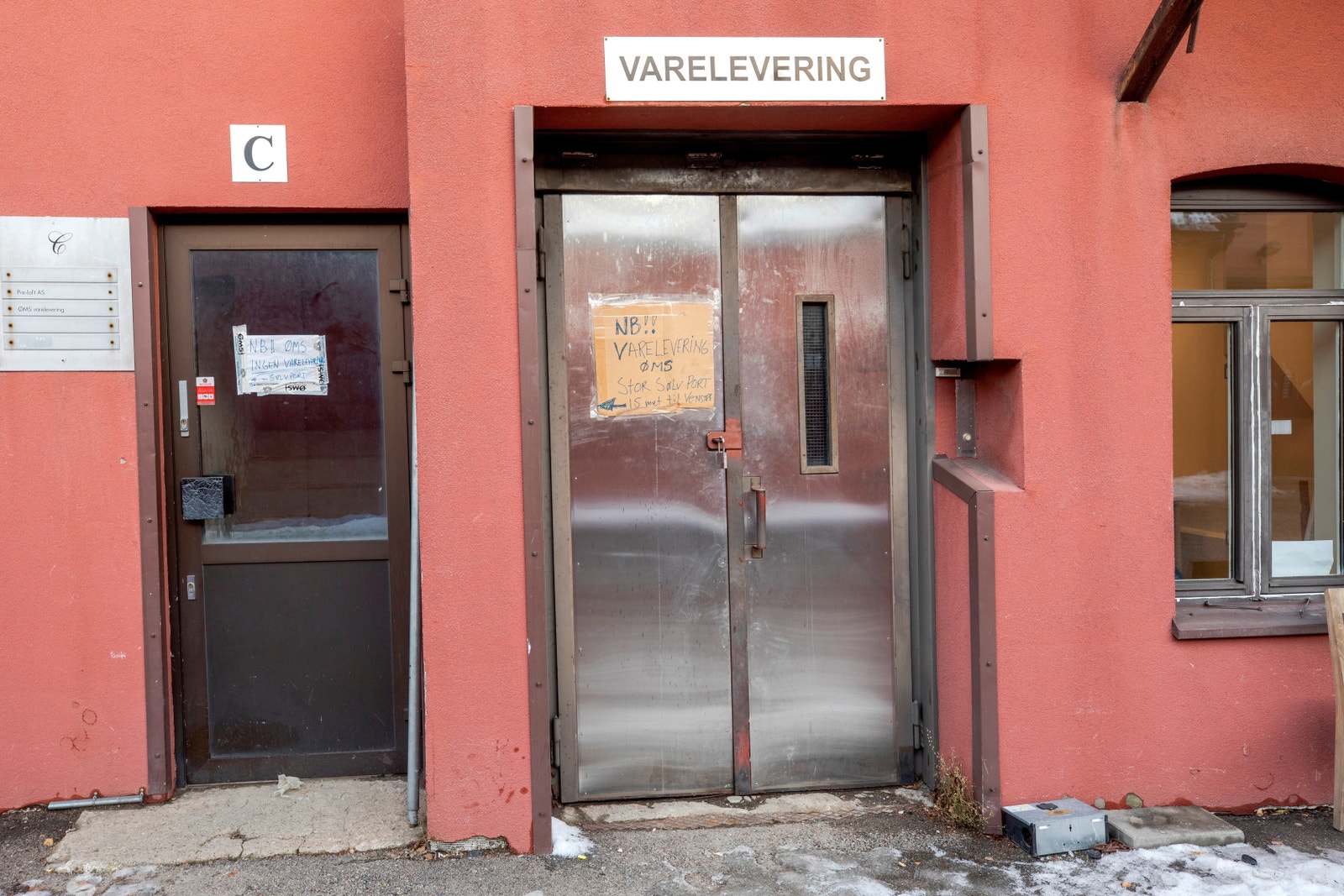 Lageret i 2. etasje har tilkomst via vareheis fra bakkeplan Galleribilde