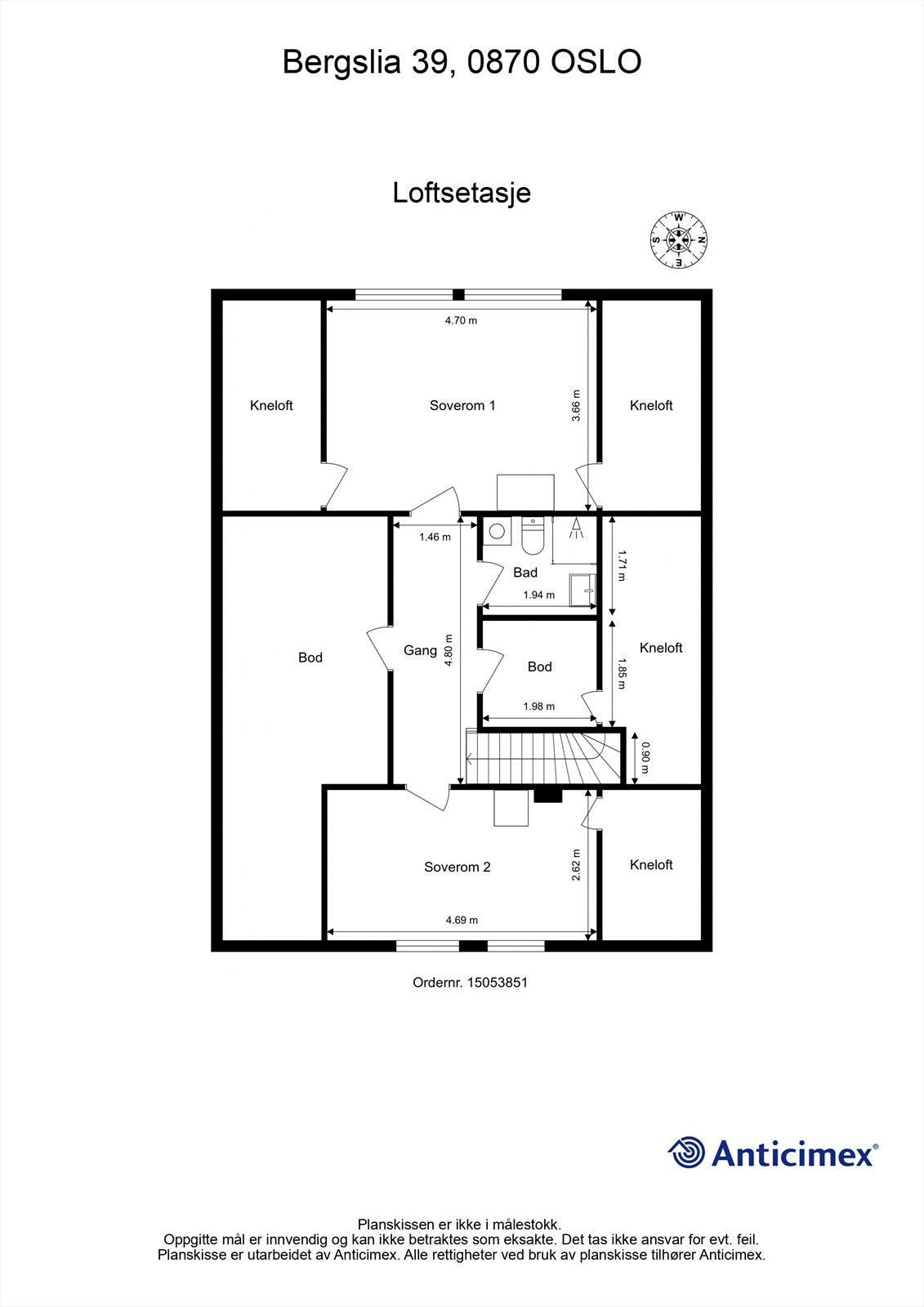 Plantegning 2. etasje Galleribilde