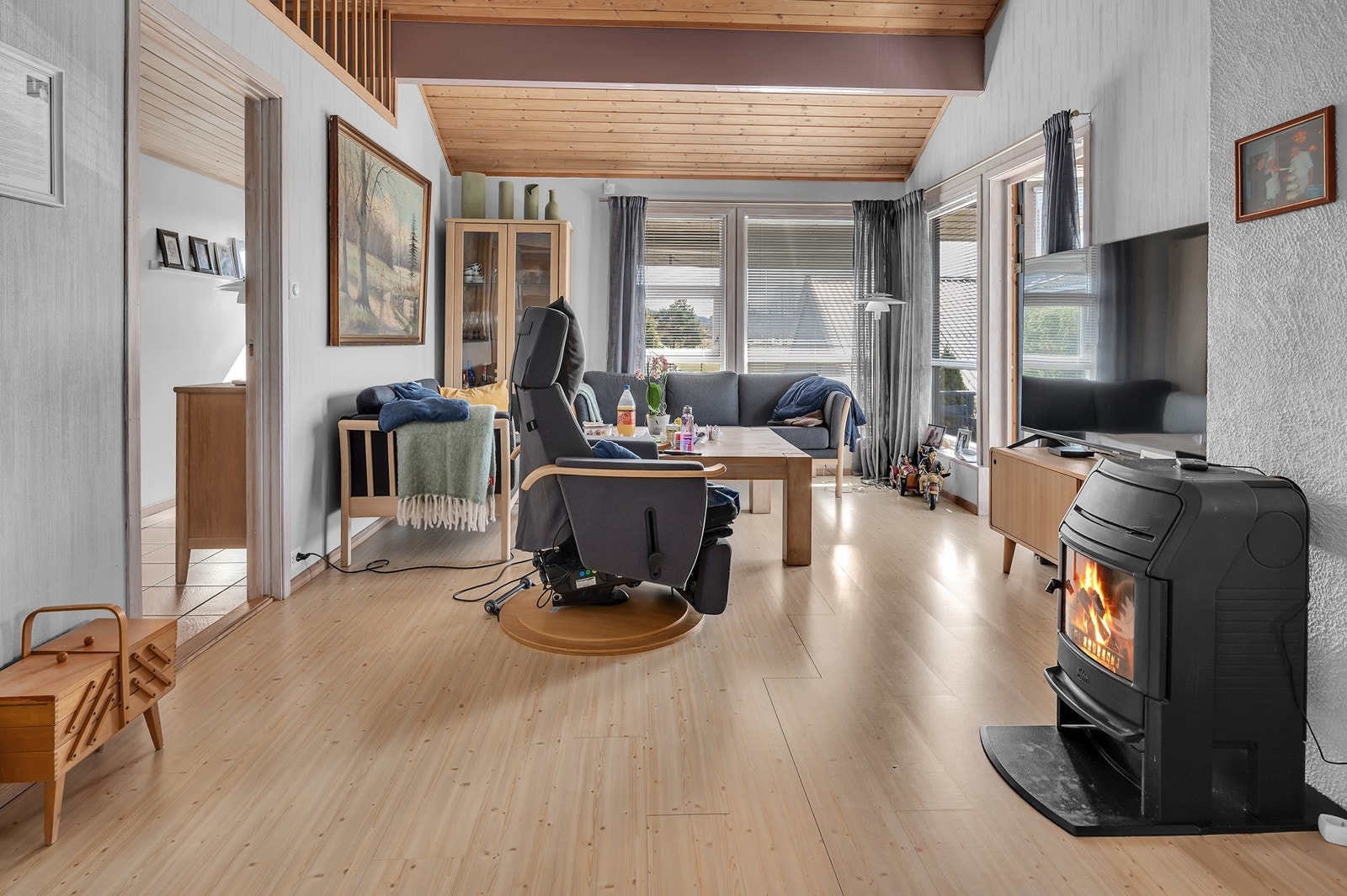 Det er peis for både varme og hygge Galleribilde