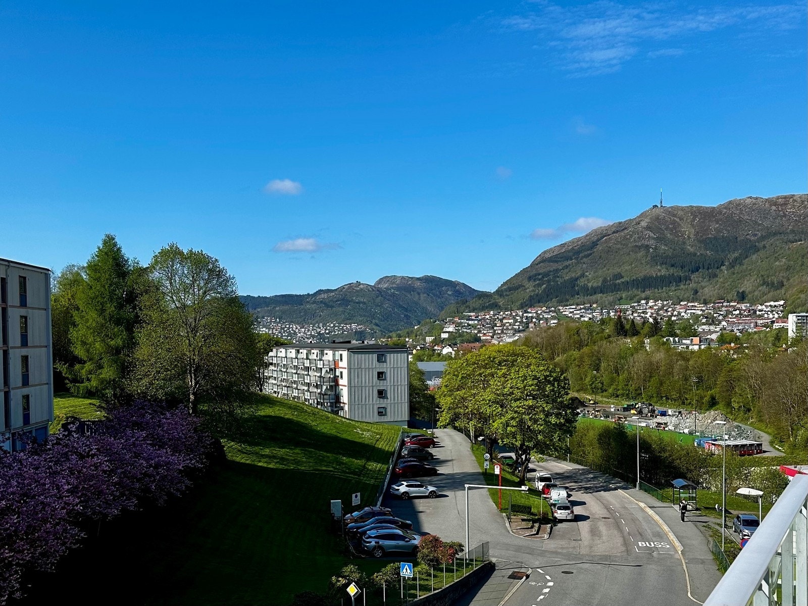 Fin utsikt fra balkong. Galleribilde