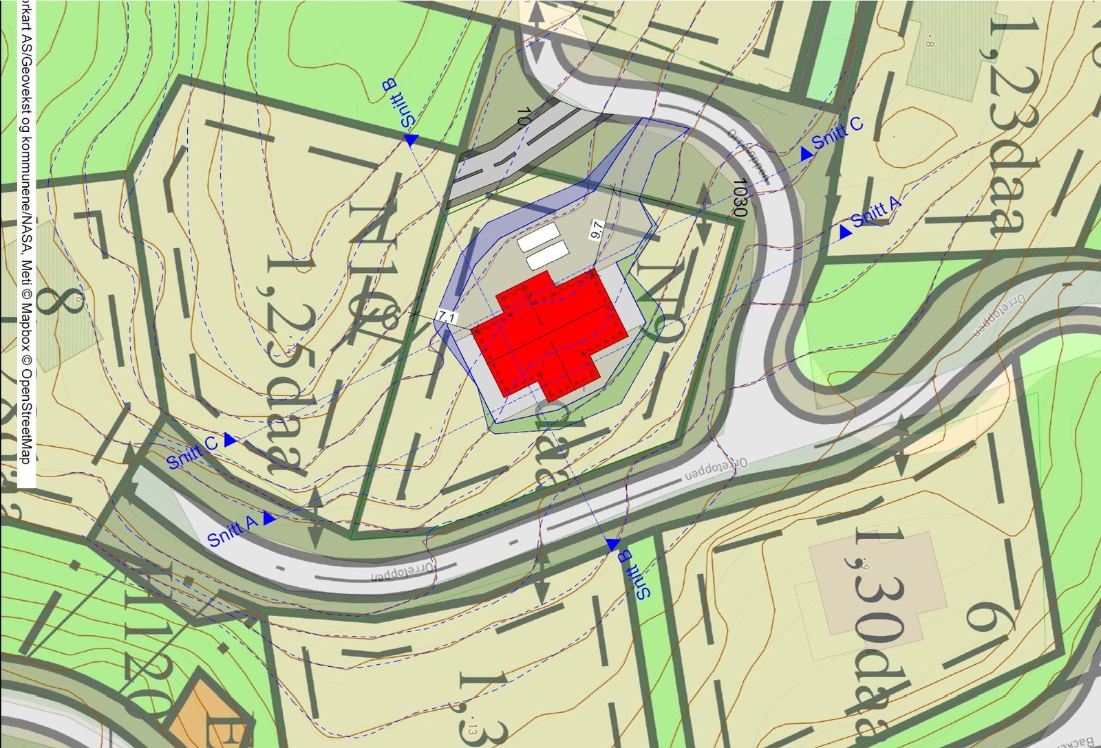 Tomt N9 er en meget vakker naturtomt, ligger på et høydedrag og har storslott utsikt i flere retninger Galleribilde