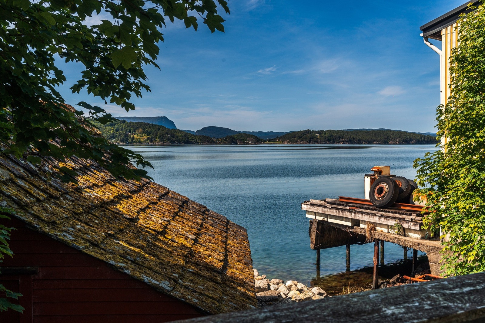 Her er det gode bademuligheter - når været tillater det! Galleribilde