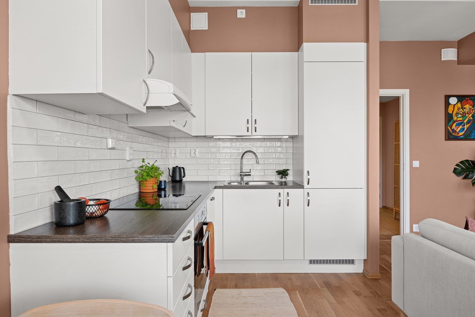 Kjøkkenet er fra Aubo- dansk design med høy kvalitet. Galleribilde