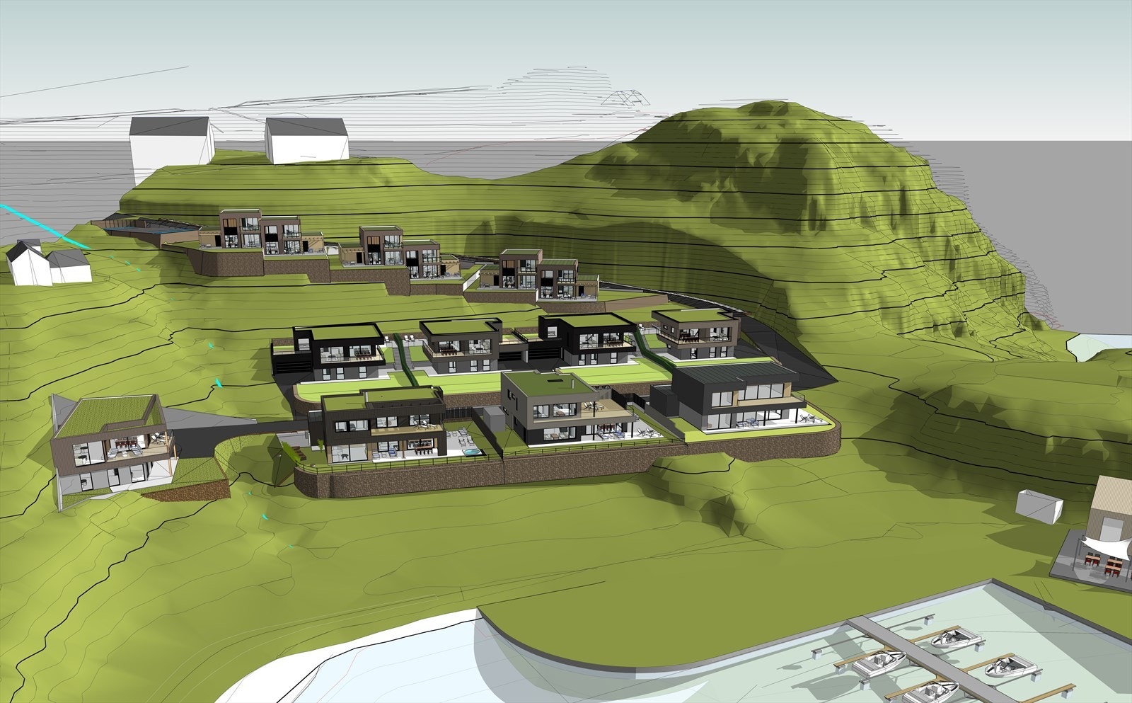 3158 BF Bolig_terreng_2023 - 3D View - Perspektiv 1.jpg Galleribilde