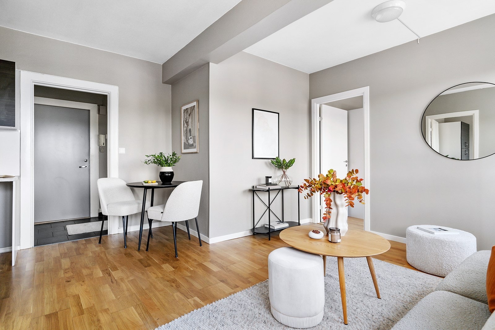 Felleskostnadene inkluderer varmtvann og fyring. Galleribilde