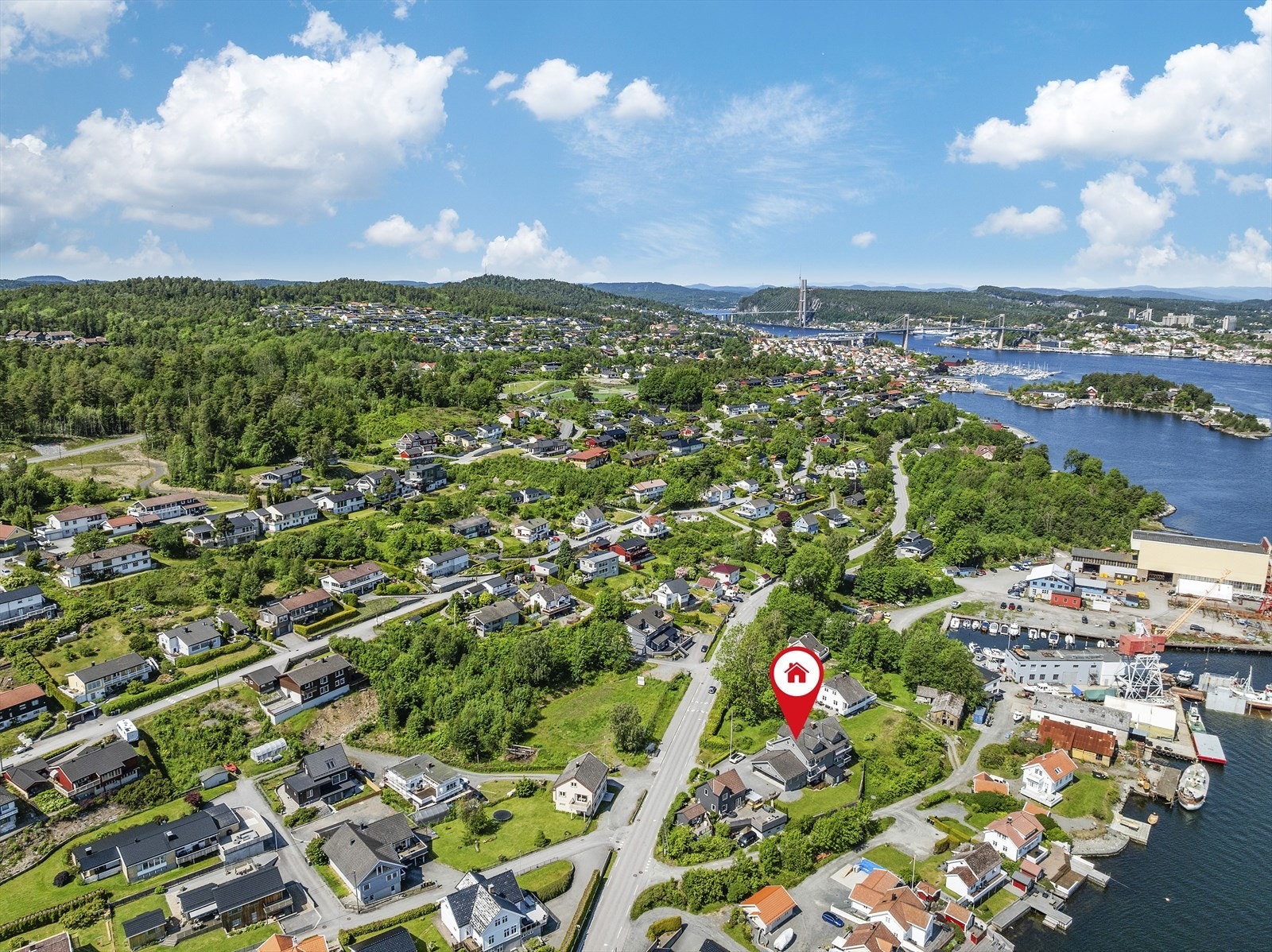 Dronefoto Galleribilde