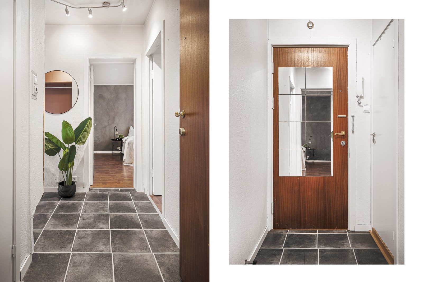 - Entréen er praktisk utformet med flislagt gulv og god plass for oppbevaring av yttertøy - Galleribilde