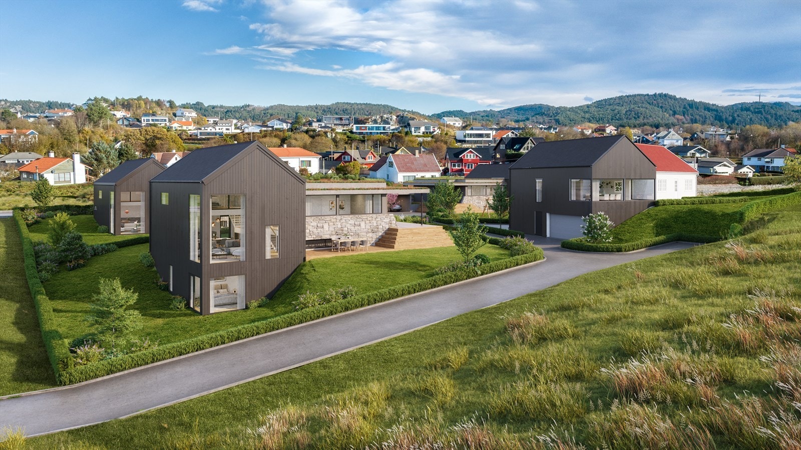 Det foreligger rammetillatelse til oppføring av boliger på tomten Galleribilde