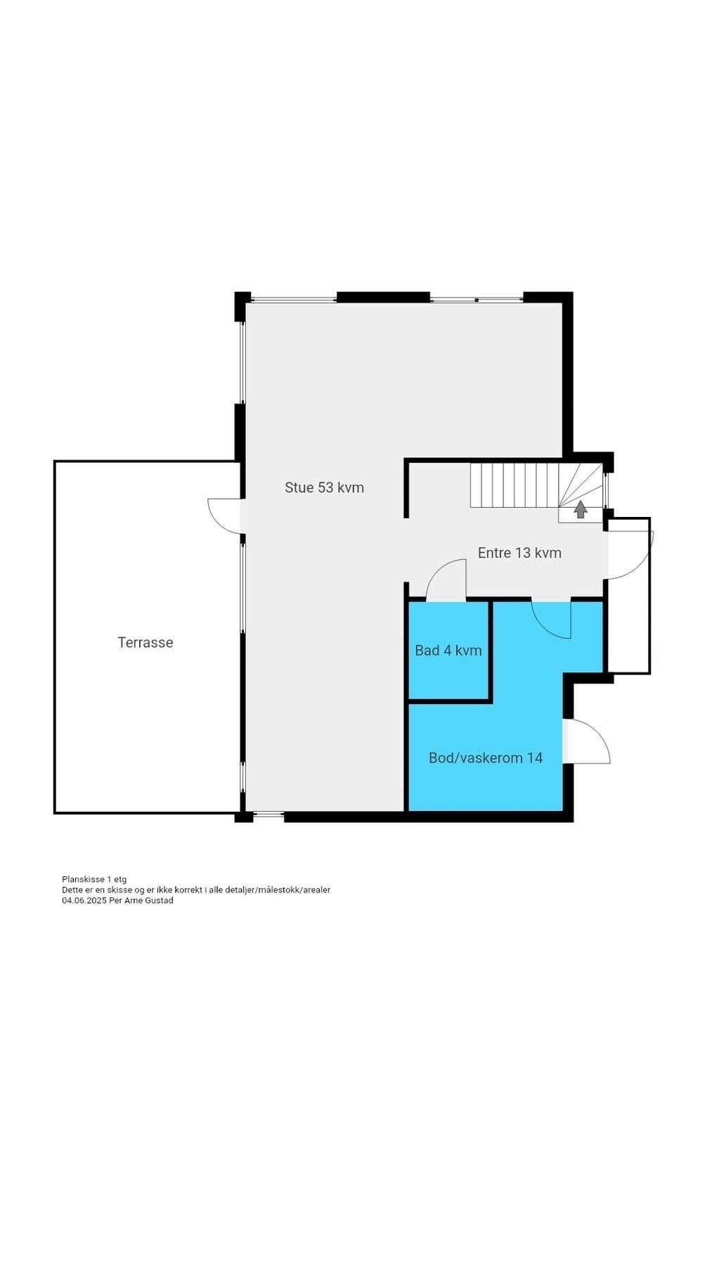 Planskisse 1. etasje Galleribilde