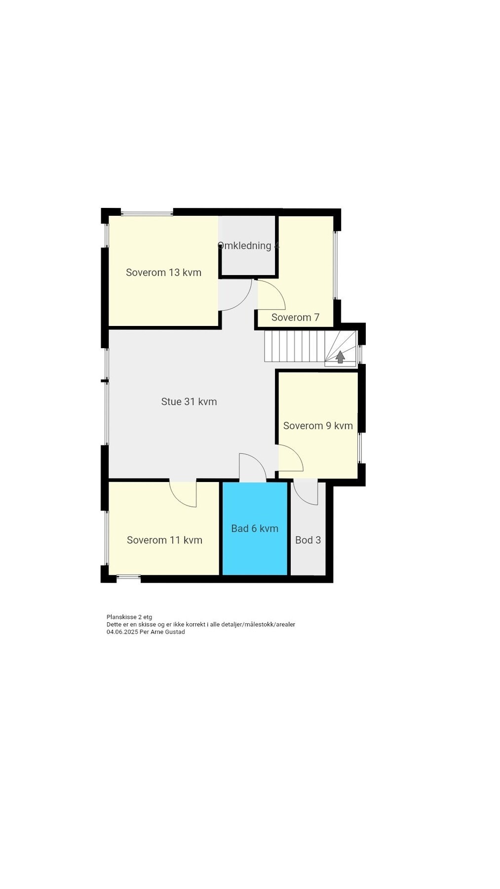 Planskisse 2. etasje Galleribilde