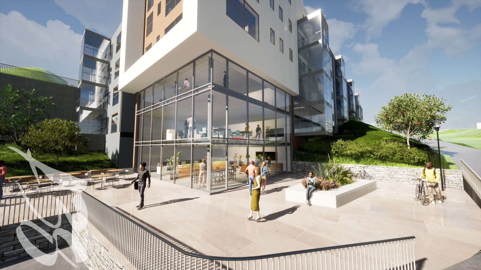 Bygningskropp mot sentrum. Galleribilde