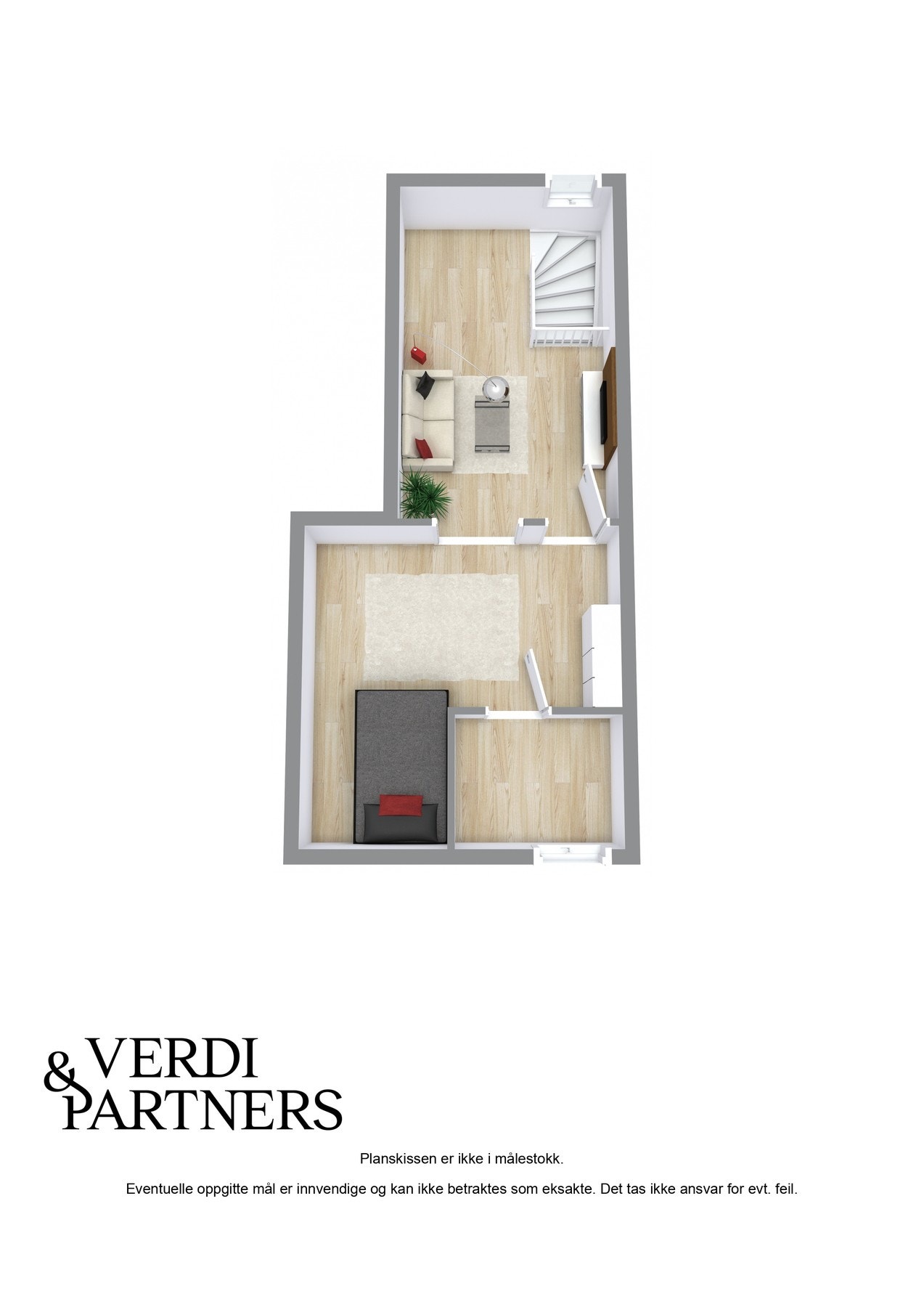 Plantegning loft Galleribilde
