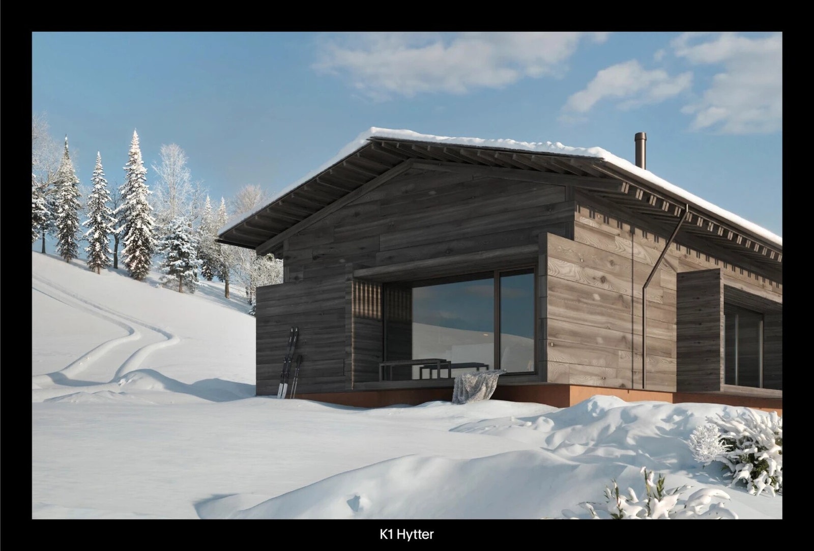 Det unike tømmeret er laget av førsteklasses furu fra nordiske skoger. Galleribilde