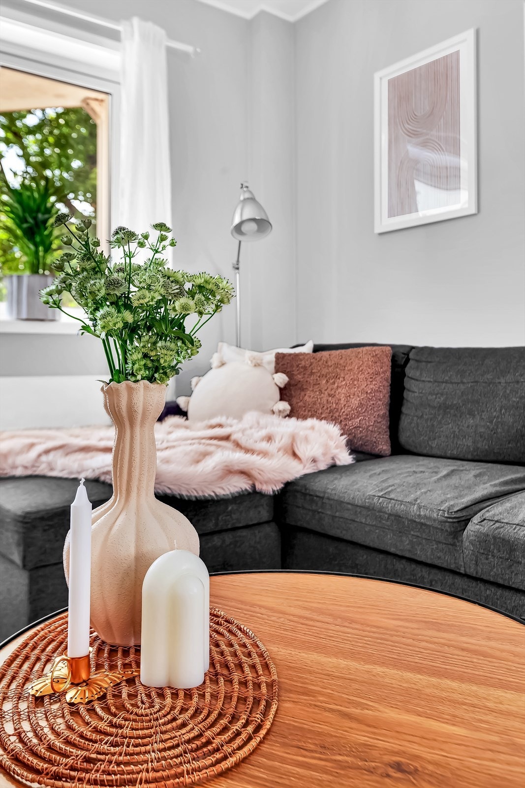 Leiligheten ble malt innvendig i 2025. Galleribilde