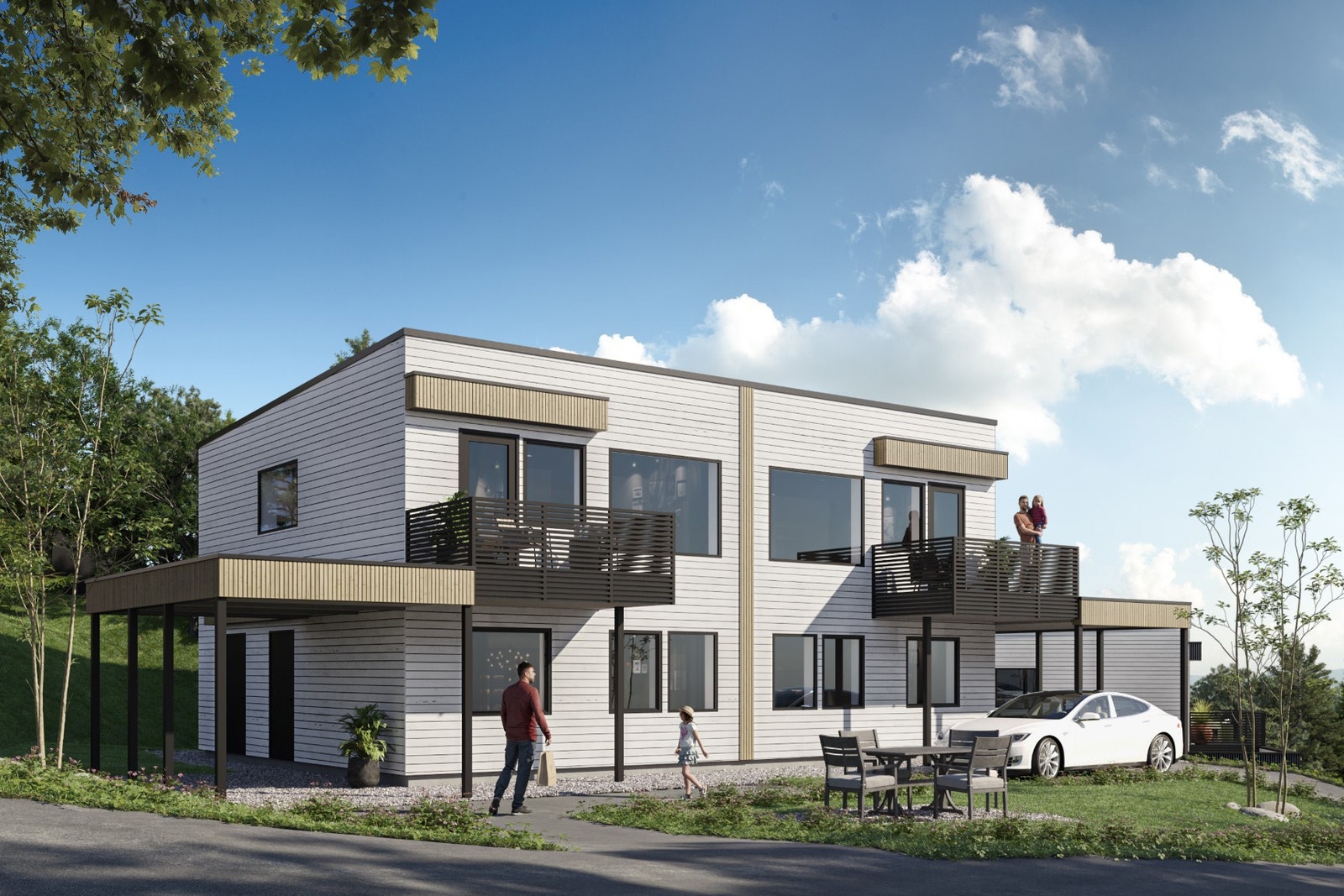 Illustrert forslag til bebyggelse Galleribilde