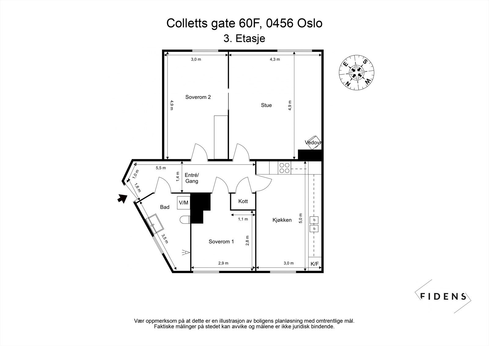 Plantegning Galleribilde