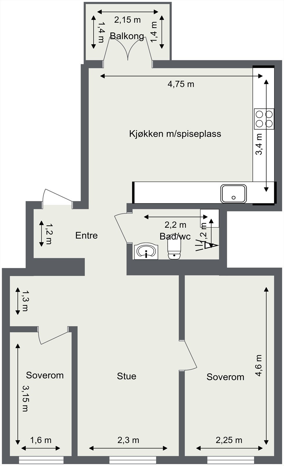 Plantegning. Galleribilde