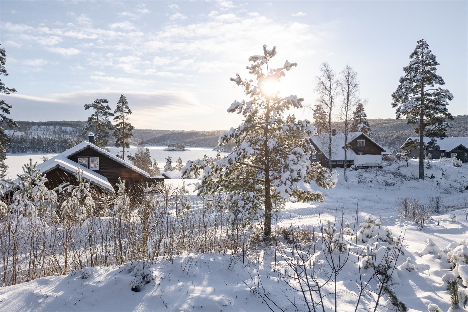 Solrik utsikt Galleribilde