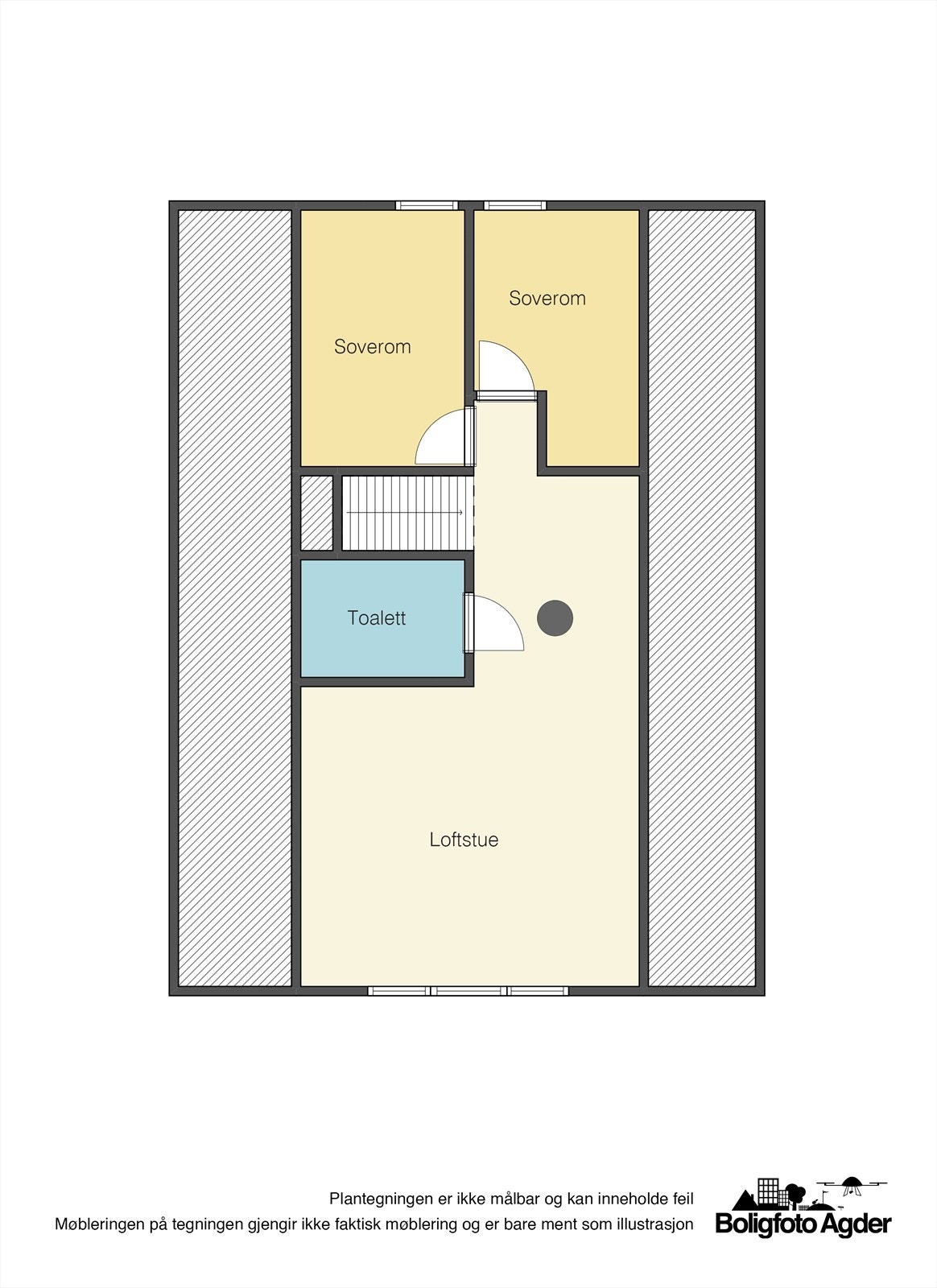 Planskisse - loftsetasje Galleribilde