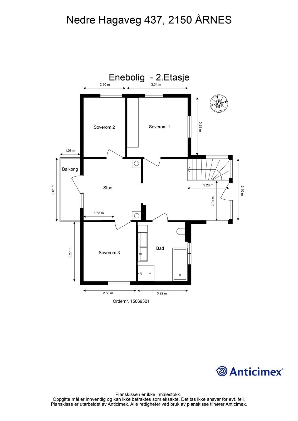 Plantegning 2. etasje Galleribilde