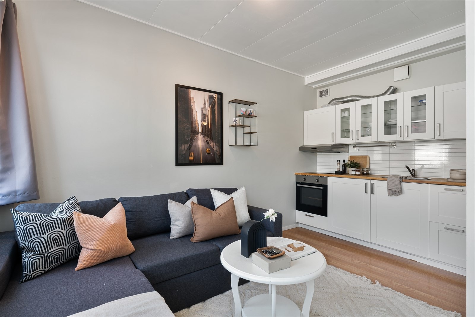 - Leiligheten måler 22 m² og inneholder entré, bad og stue/kjøkken - Galleribilde