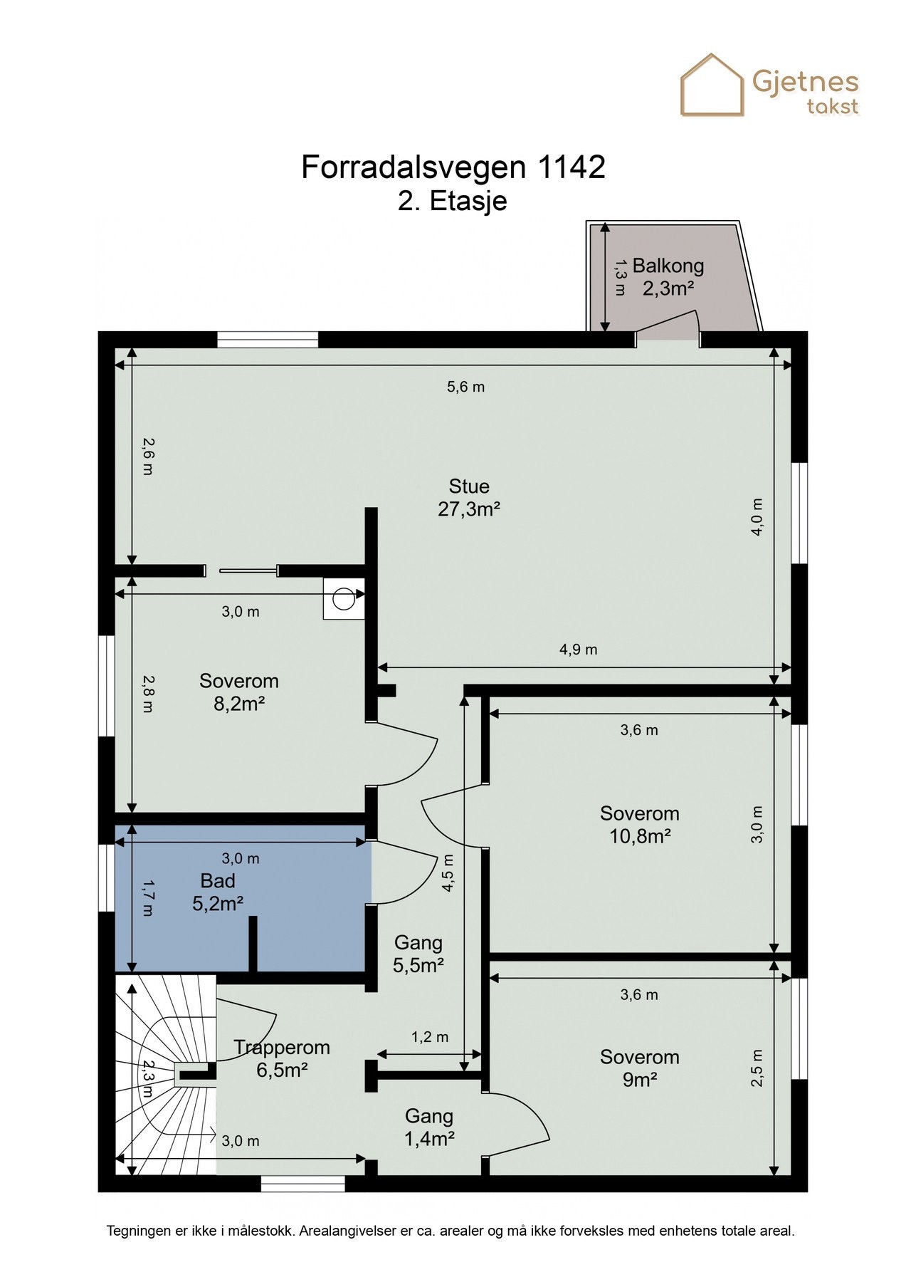 Planskisse 2.etasje Galleribilde