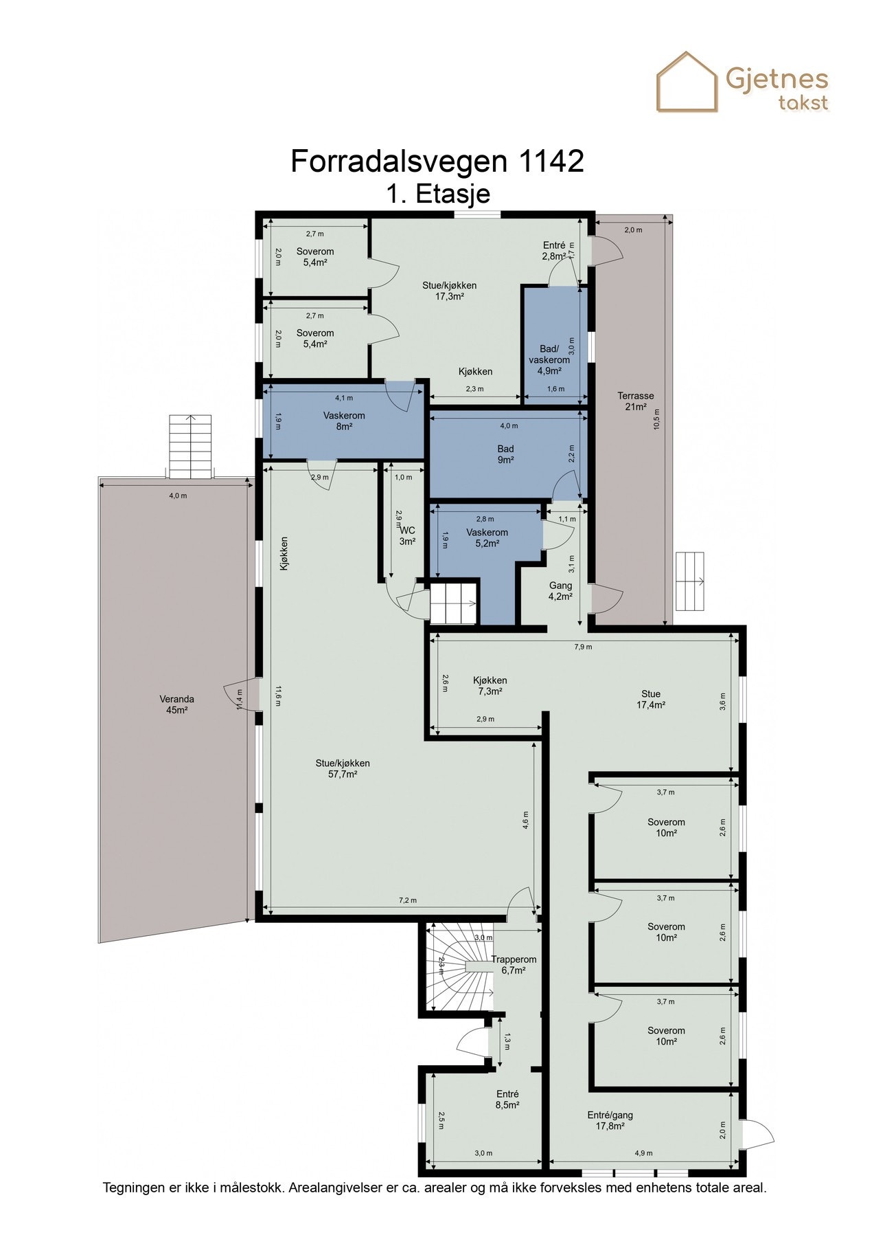 Planskisse 1.etasje Galleribilde