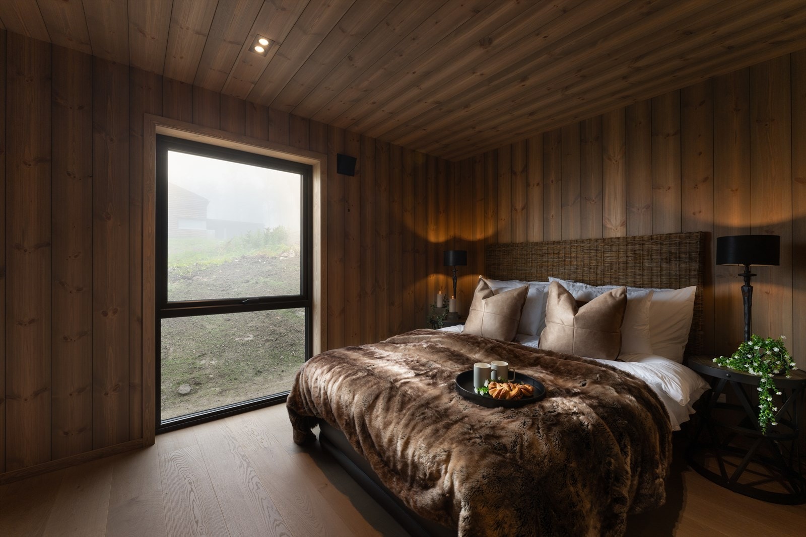 Hytta har 4 soverom, og i tillegg en egen tv-stue Galleribilde