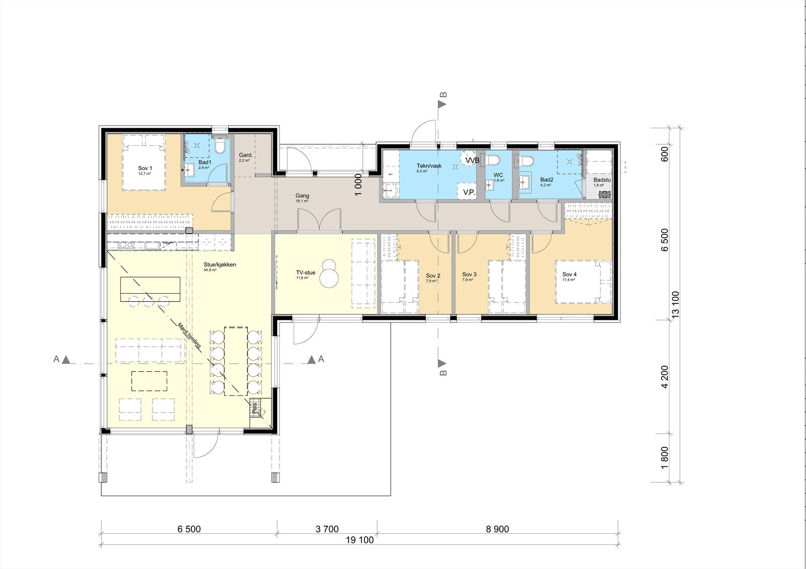 Plantegning Galleribilde