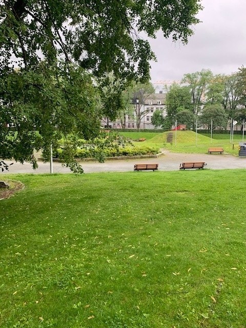 Attraktiv park rett over gaten i Lademoparken, Galleribilde