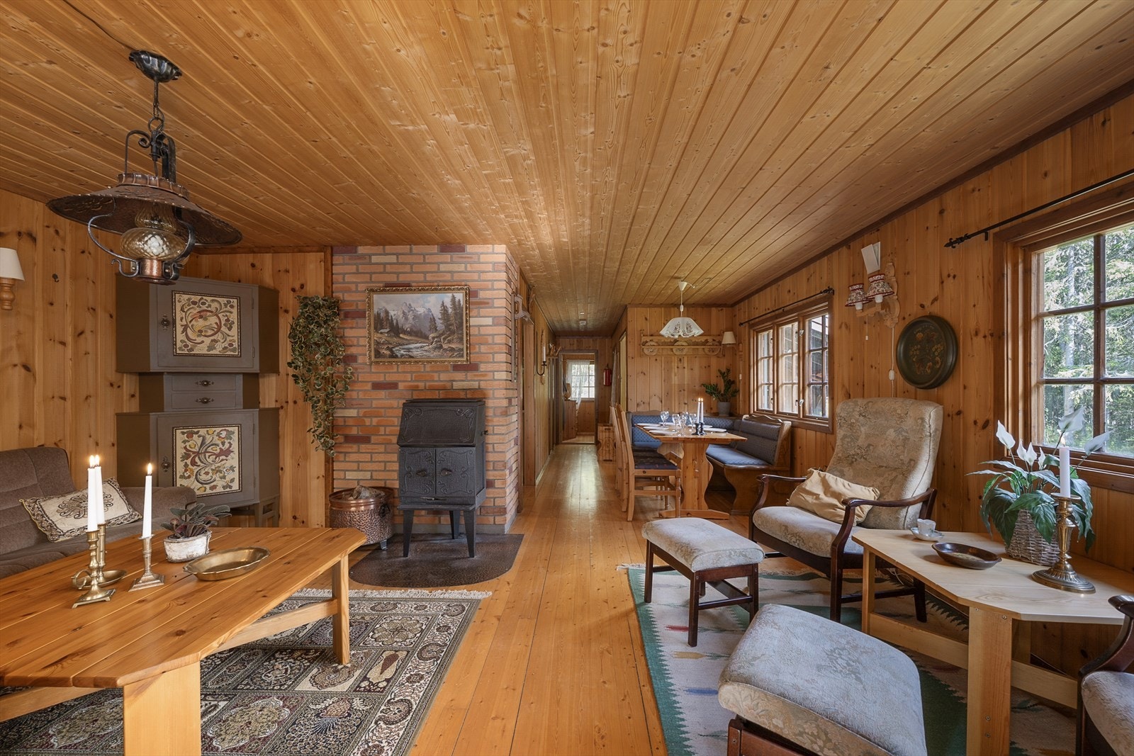 Hytta har en praktisk og god planløsning Galleribilde