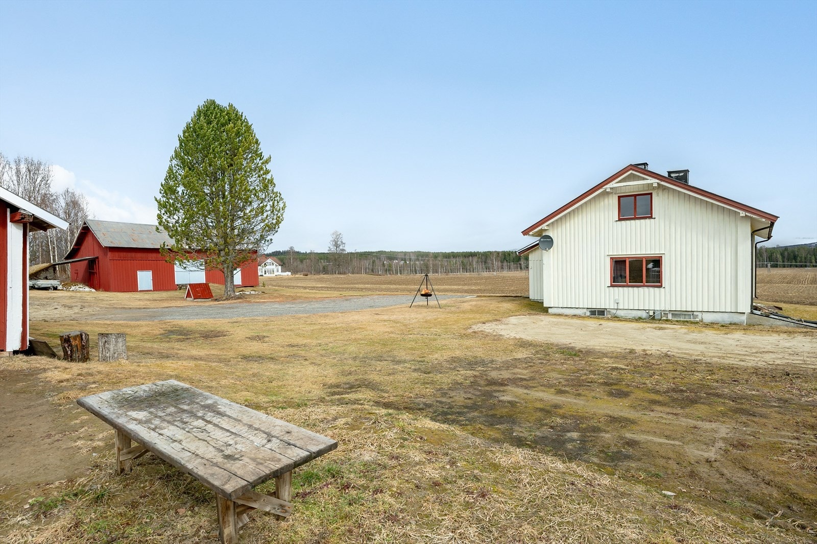 Fasader og tunet. Galleribilde