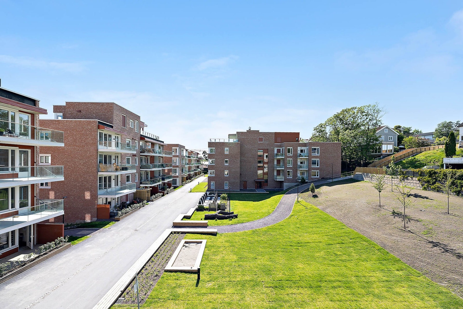 Utsikt fra balkongen Galleribilde