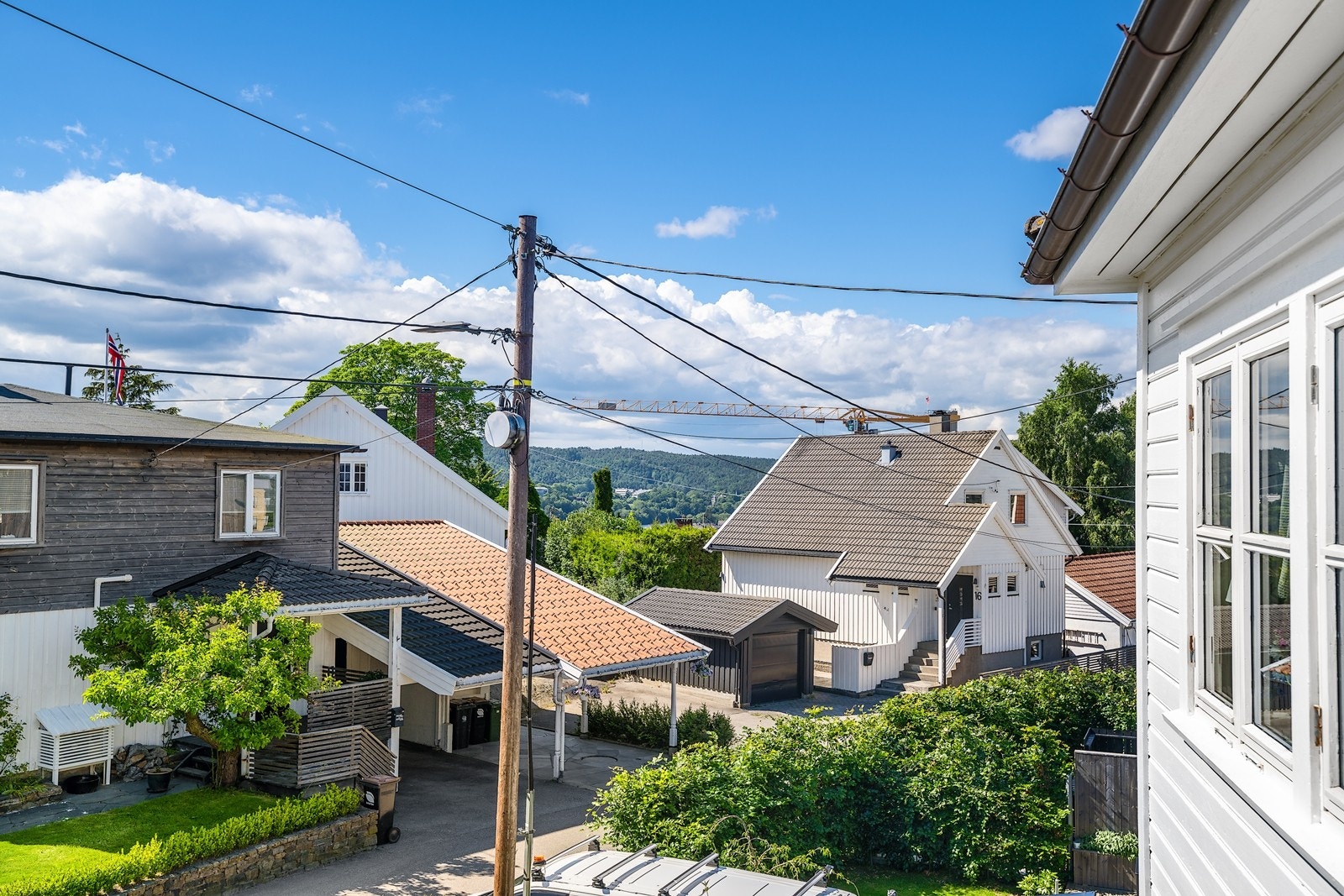 Utsyn fra terrasse Galleribilde