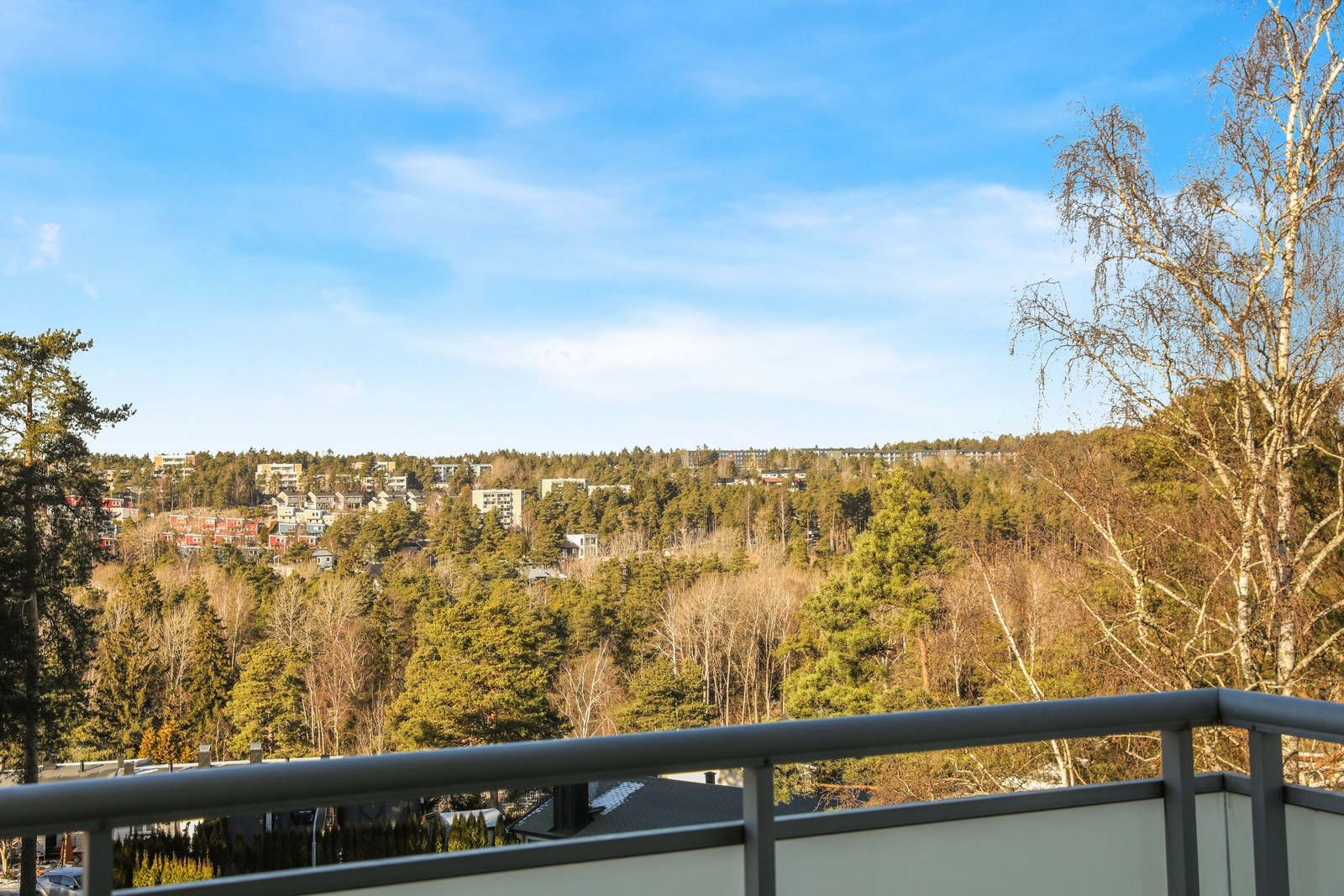 Utsikt fra balkong Galleribilde